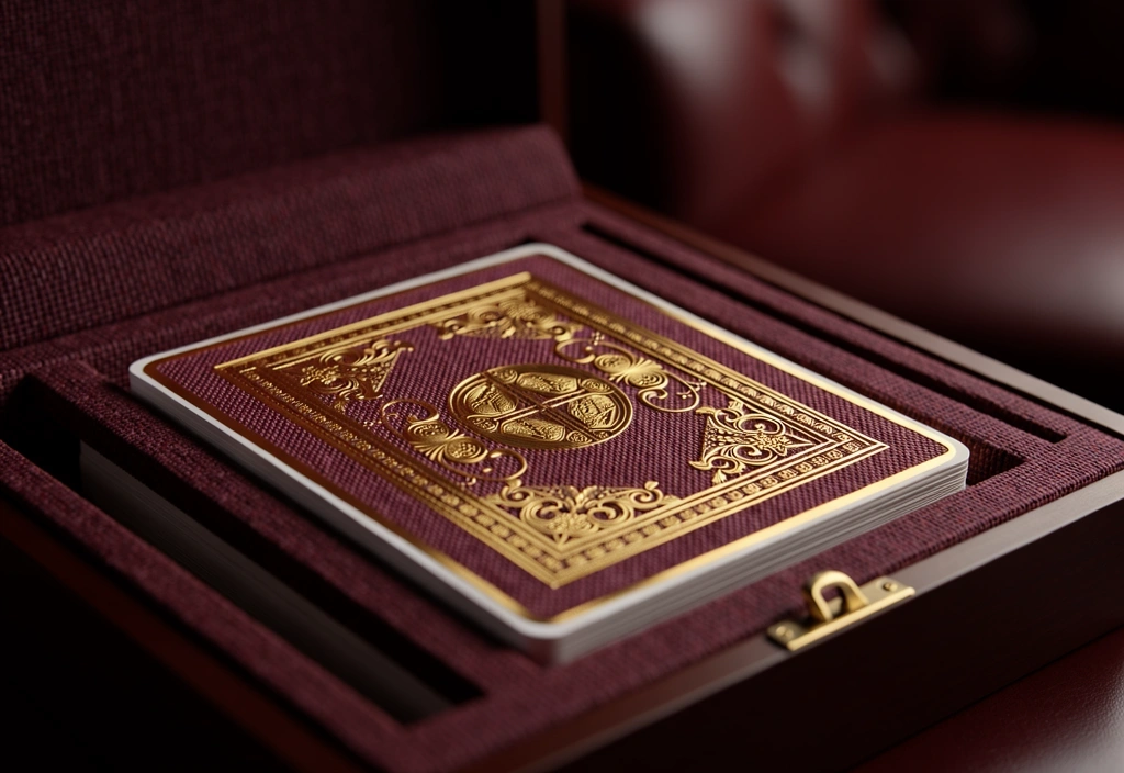 Emballage professionnel de jeux de cartes